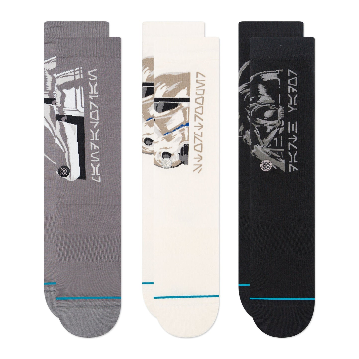 Star Wars X Stance Trilogy Light Cushion Crew 3 Pack Socks | Stance
