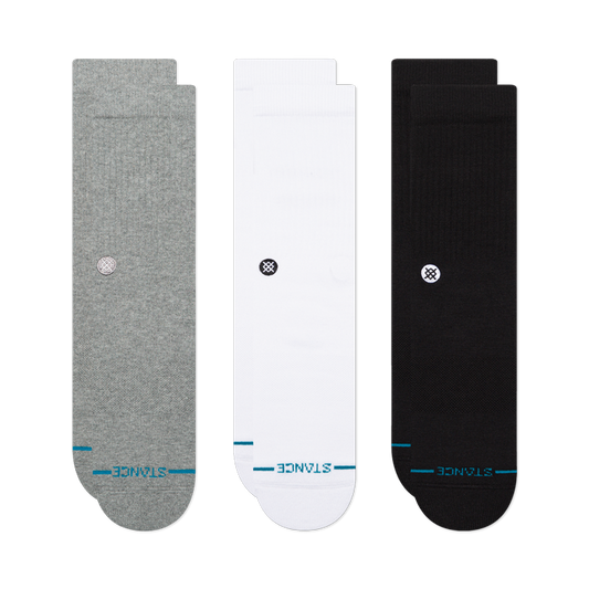 Icon 3 Pack Mid Cushion Crew Socks | Stance | Stance