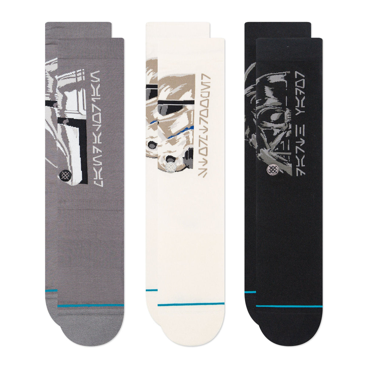 Star Wars X Stance Trilogy Light Cushion Crew 3 Pack Socks | Stance