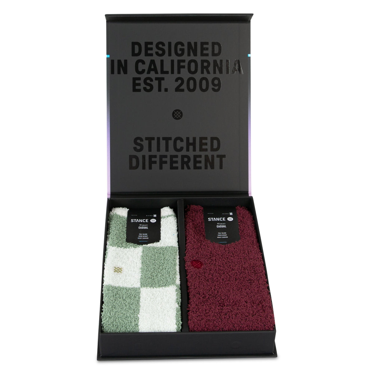 Patchwork Cozy Poly Crew Socks Box Set | Stance
