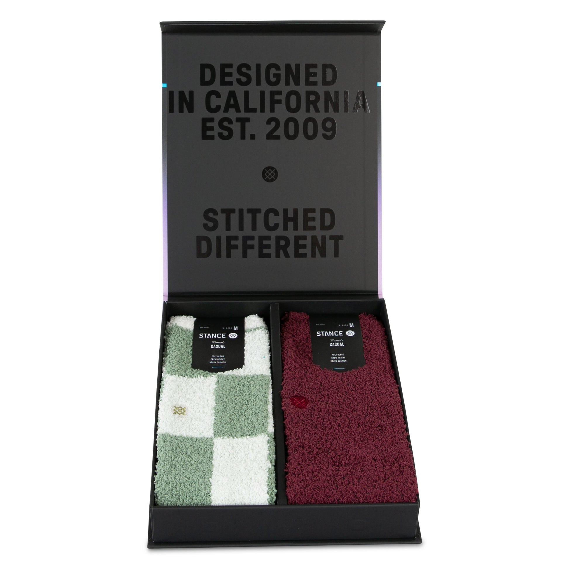 Patchwork Cozy Poly Crew Socks Box Set | Stance